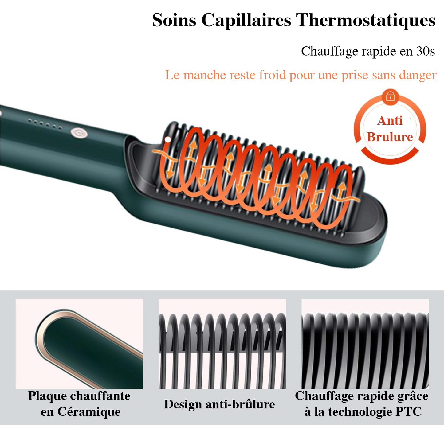 Lisseuse-Brosse Multifonction PerfectHair™